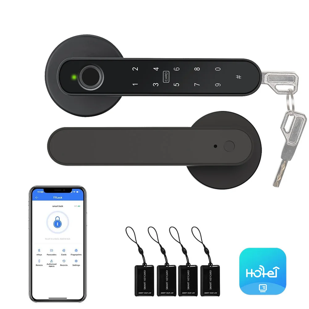 Aluminum Alloy Fingerprint Door Lock Smart Home Security Cloud Enabled Tuya App Control Fingerprint Password Key Card for
Aluminum Alloy Fingerprint Door Lock Smart Home Security Cloud Enabled Tuya App Control Fingerprint Password Key Card for