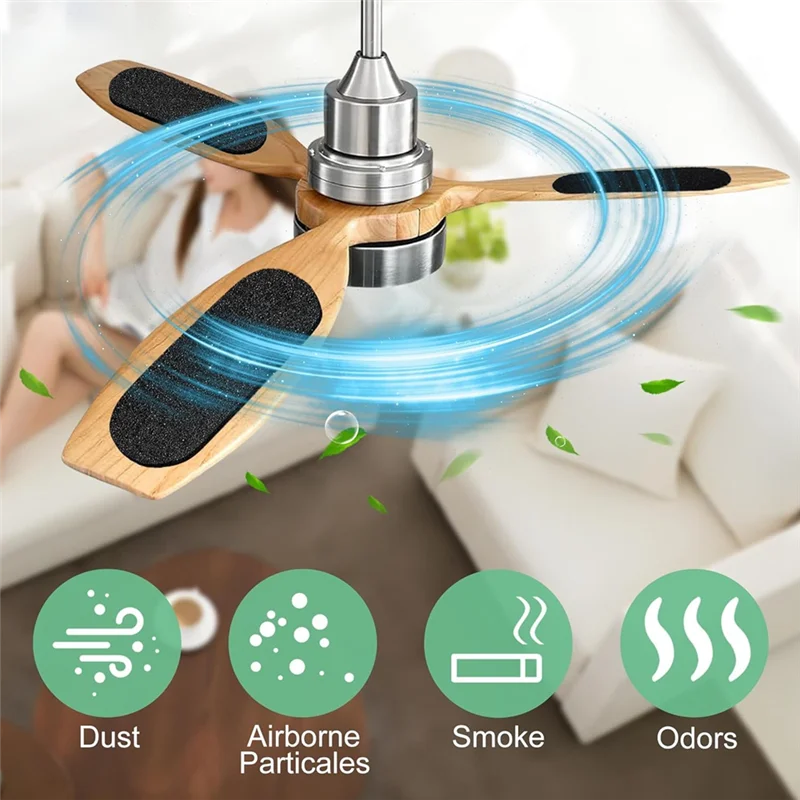 A42I-10 Pcs Ceiling Fan Blade Filters-Activated Coconut Carbon, Easy-Stick Ceiling Fan Blade Filters, Air Purifying For Home
A42I-10 Pcs Ceiling Fan Blade Filters-Activated Coconut Carbon, Easy-Stick Ceiling Fan Blade Filters, Air Purifying For Home