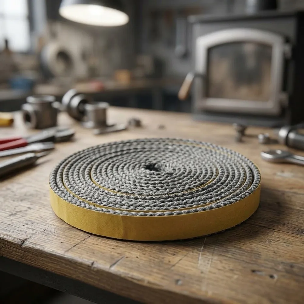Black Fiberglass Stove Rope for Glass Seal and Oven Door Seals Heat Resistant Up to 550C 10mm Wide x 2mm Thick Per Meter
Black Fiberglass Stove Rope for Glass Seal and Oven Door Seals Heat Resistant Up to 550C 10mm Wide x 2mm Thick Per Meter