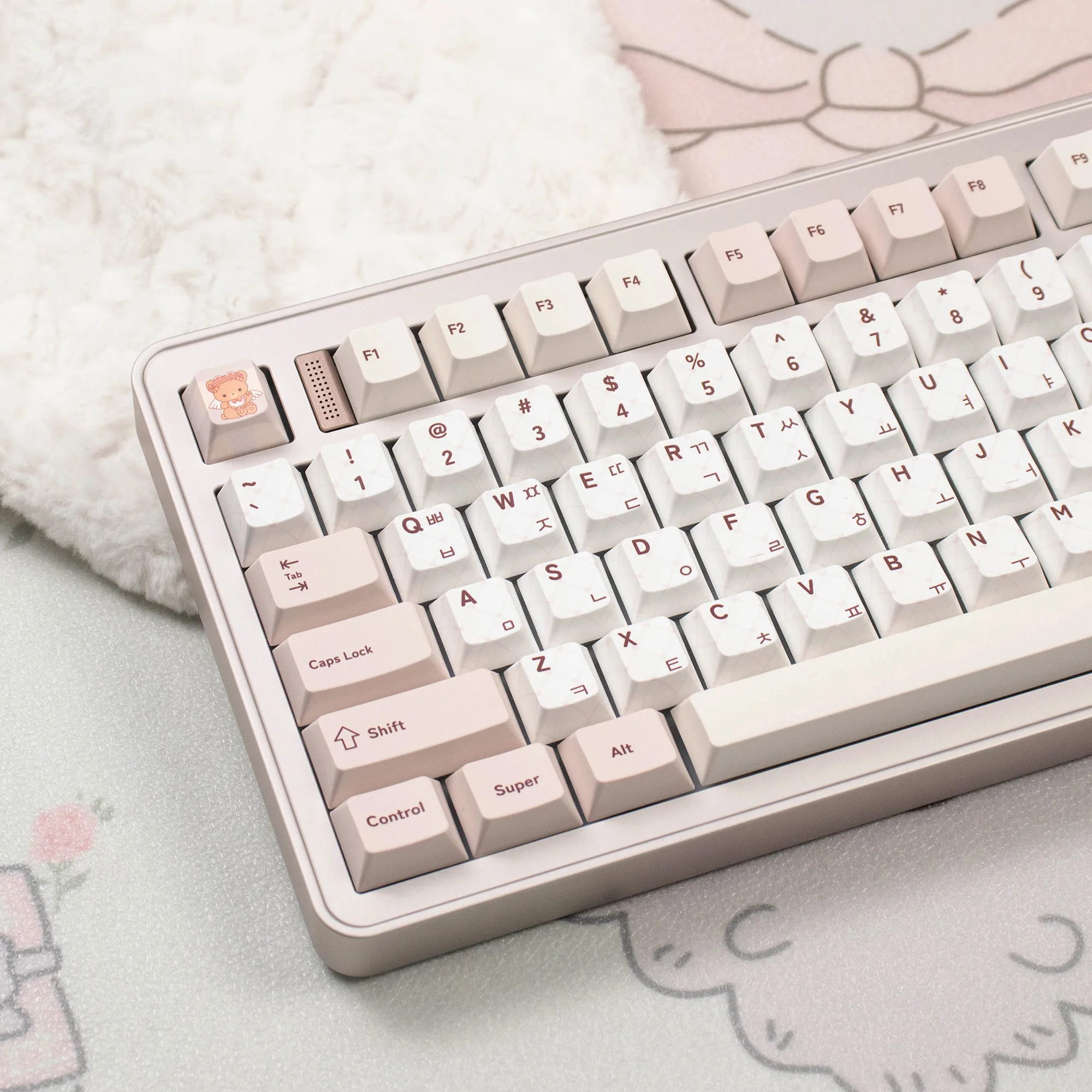 Колпачки для клавиш на тему чаепития с изображением медведя, вишневый профиль, колпачки для клавиш из ПБТ с красителем, кремовый цвет, корейская колпачок для клавиш с корнем для механической клавиатуры MX
Колпачки для клавиш на тему чаепития с изображением медведя, вишневый профиль, колпачки для клавиш из ПБТ с красителем, кремовый цвет, корейская колпачок для клавиш с корнем для механической клавиатуры MX