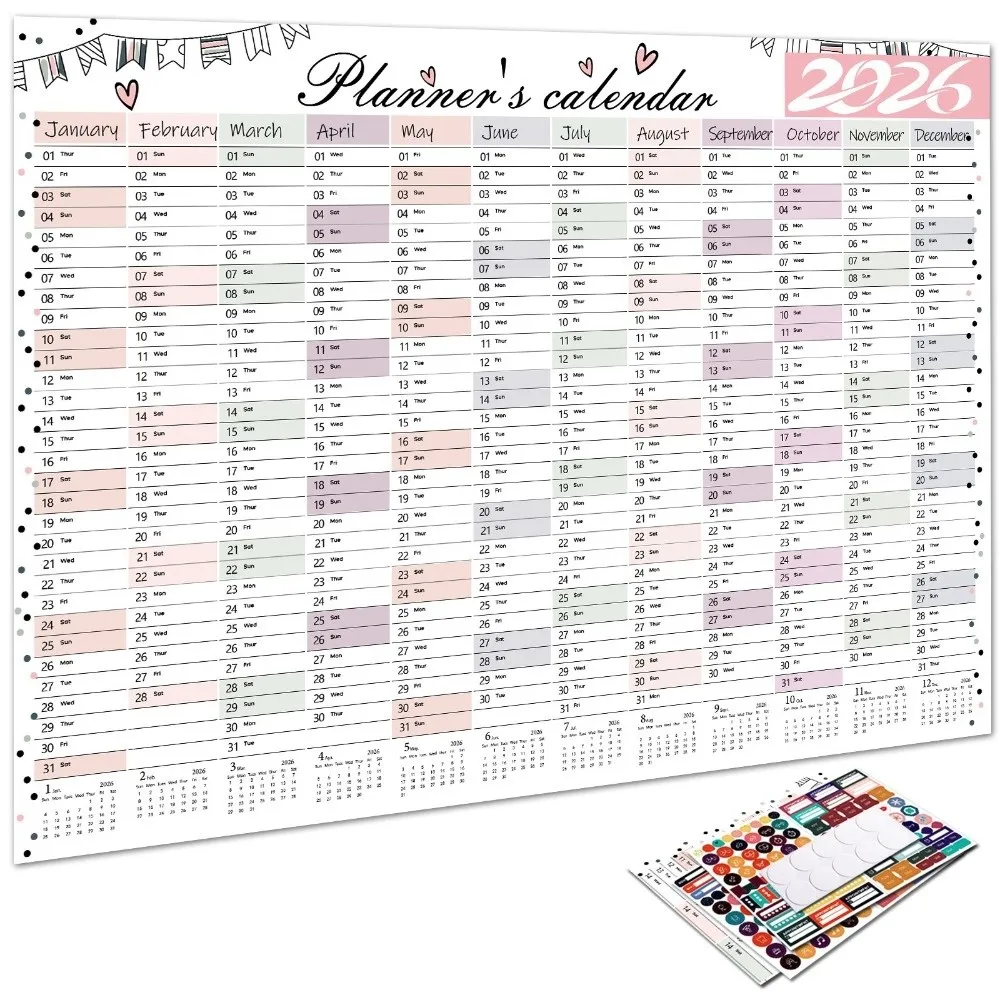 2026 Large Wall Calendar Annual Planner To Do List Schedule Yearly Daily Calendar Agenda Organizer 365 Days Planner Sheet
2026 Large Wall Calendar Annual Planner To Do List Schedule Yearly Daily Calendar Agenda Organizer 365 Days Planner Sheet