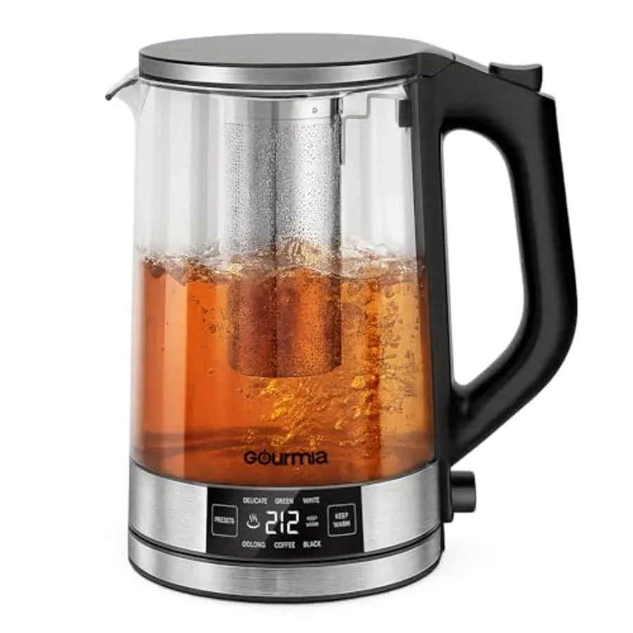 Programmable Digital Glass Kettle 1.7L Adjustable Temperature Electric Kettle with 6 Presets Keep Warm Stainless Steel Tea Infu
Programmable Digital Glass Kettle 1.7L Adjustable Temperature Electric Kettle with 6 Presets Keep Warm Stainless Steel Tea Infu