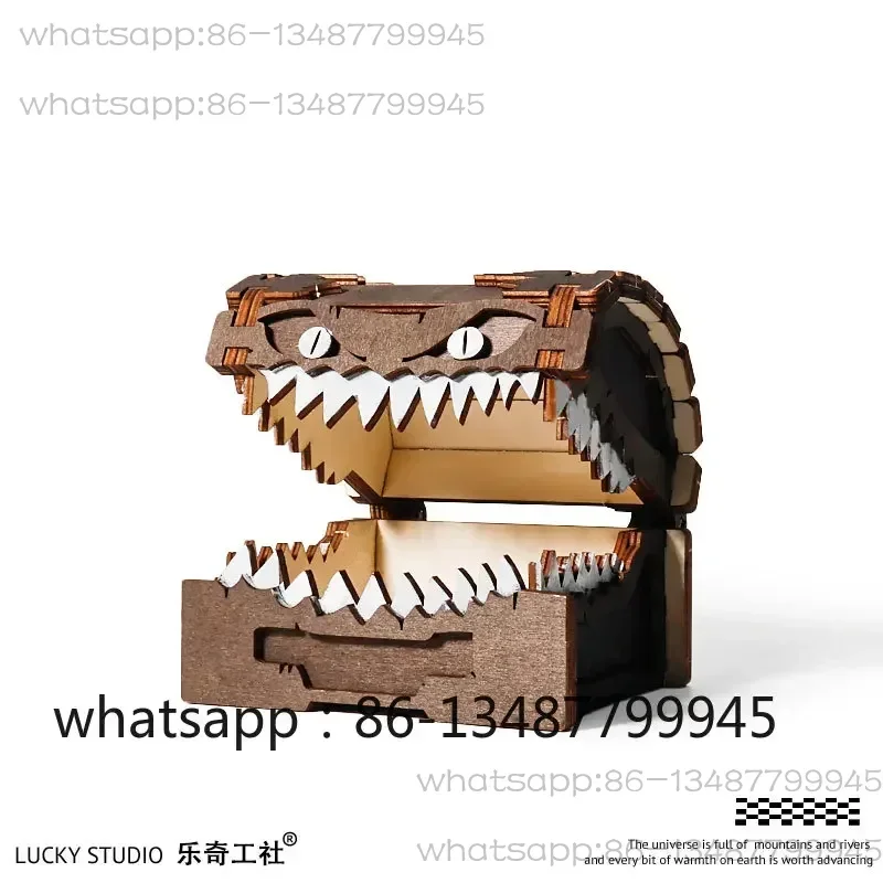 Beware of being bitten! Monster Treasure box storage box wooden, creative handicraft ornament
Beware of being bitten! Monster Treasure box storage box wooden, creative handicraft ornament