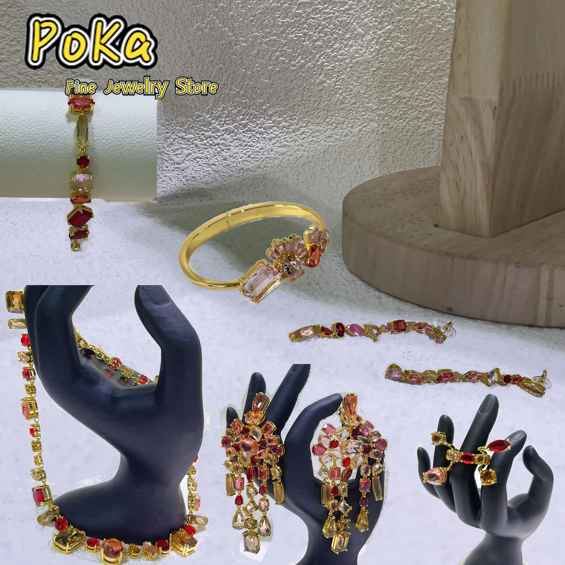 Original Brown luxurious Necklace Candy Series High Quality New Women's Jewelry Sets Earring Bracelet Crystal Pendant Party Gift
Original Brown luxurious Necklace Candy Series High Quality New Women's Jewelry Sets Earring Bracelet Crystal Pendant Party Gift