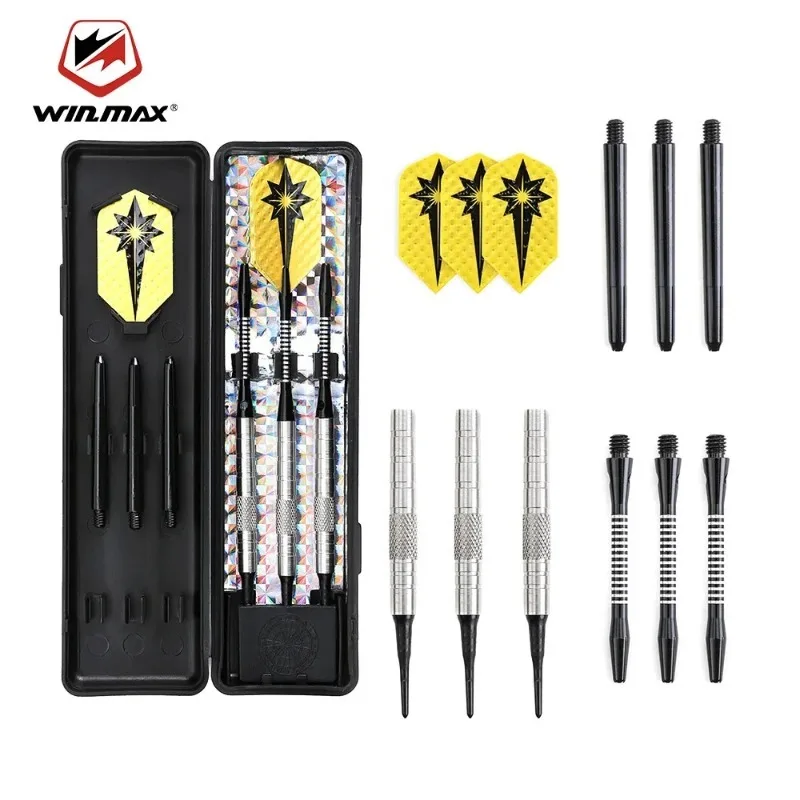 Win.Max Darts Flights Set 16/18g 80% Tungsten Soft Tips For Electronic Dart Board Professional Accessories Indoor Sports Game
Win.Max Darts Flights Set 16/18g 80% Tungsten Soft Tips For Electronic Dart Board Professional Accessories Indoor Sports Game