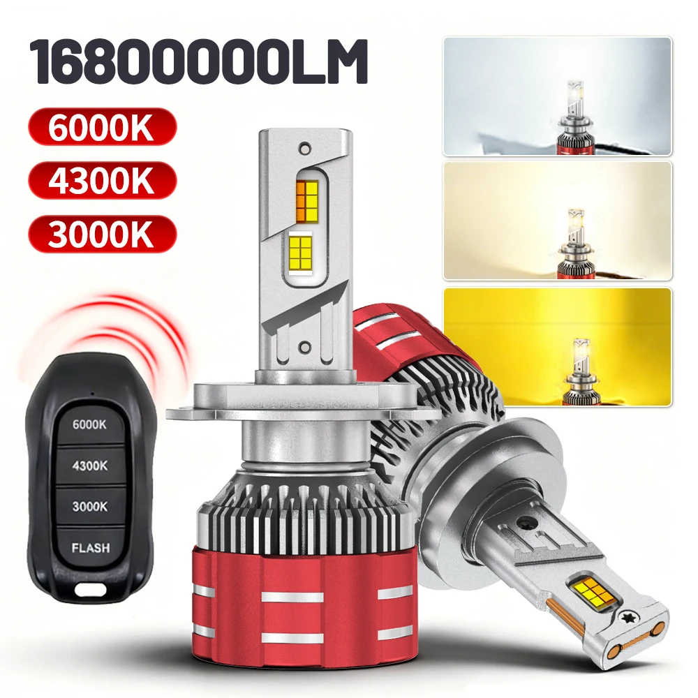 9000W Tri-Color LED Headlights H4 H7 H11 LED H1 9005 HB3 9006 HB4 9012 led with Remote Control Flashing Cooling Fan Car Lights
9000W Tri-Color LED Headlights H4 H7 H11 LED H1 9005 HB3 9006 HB4 9012 led with Remote Control Flashing Cooling Fan Car Lights