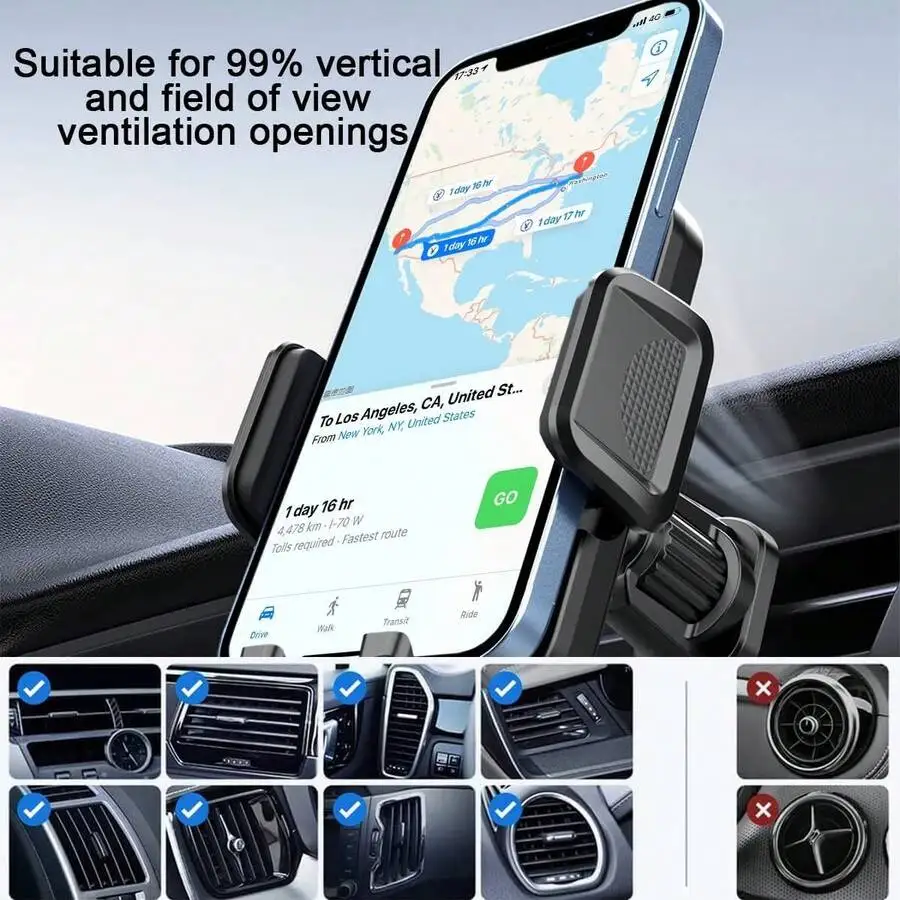 Universal Car Phone Holder Mount With Upgraded Vent Clip For 4.0-7.0 Inch Smartphones
Universal Car Phone Holder Mount With Upgraded Vent Clip For 4.0-7.0 Inch Smartphones