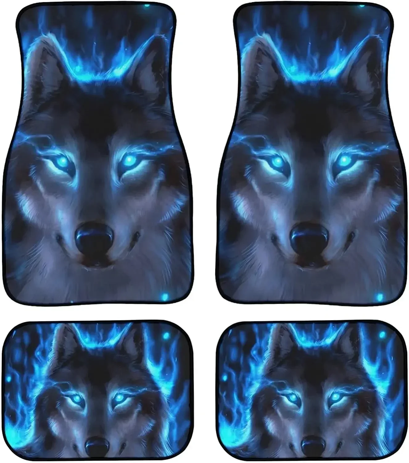 Универсальные автомобильные коврики Blue Wolf с принтом, Нескользящие моющиеся коврики для пола спереди и сзади, 4 упаковки
Универсальные автомобильные коврики Blue Wolf с принтом, Нескользящие моющиеся коврики для пола спереди и сзади, 4 упаковки
