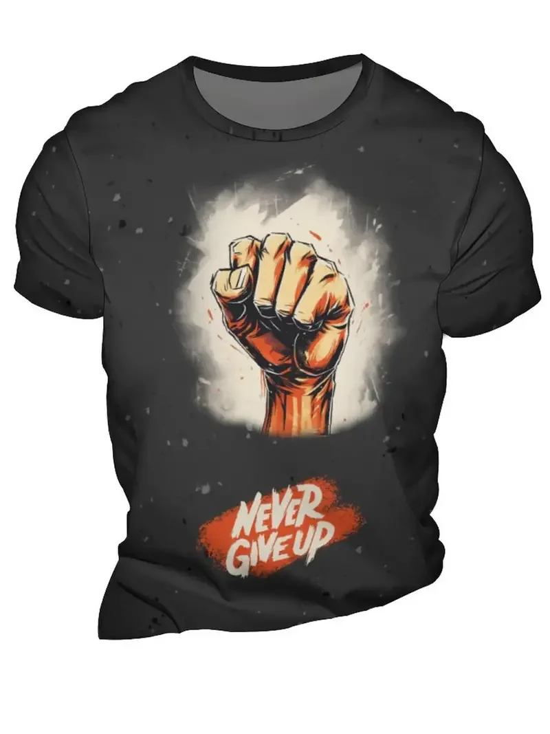Summer Fashion New Lnspirational Slogans Give up Men T-shirt Never Trend Casual Retro Printed Round Neck Short Sleeve Tees Tops
Summer Fashion New Lnspirational Slogans Give up Men T-shirt Never Trend Casual Retro Printed Round Neck Short Sleeve Tees Tops
