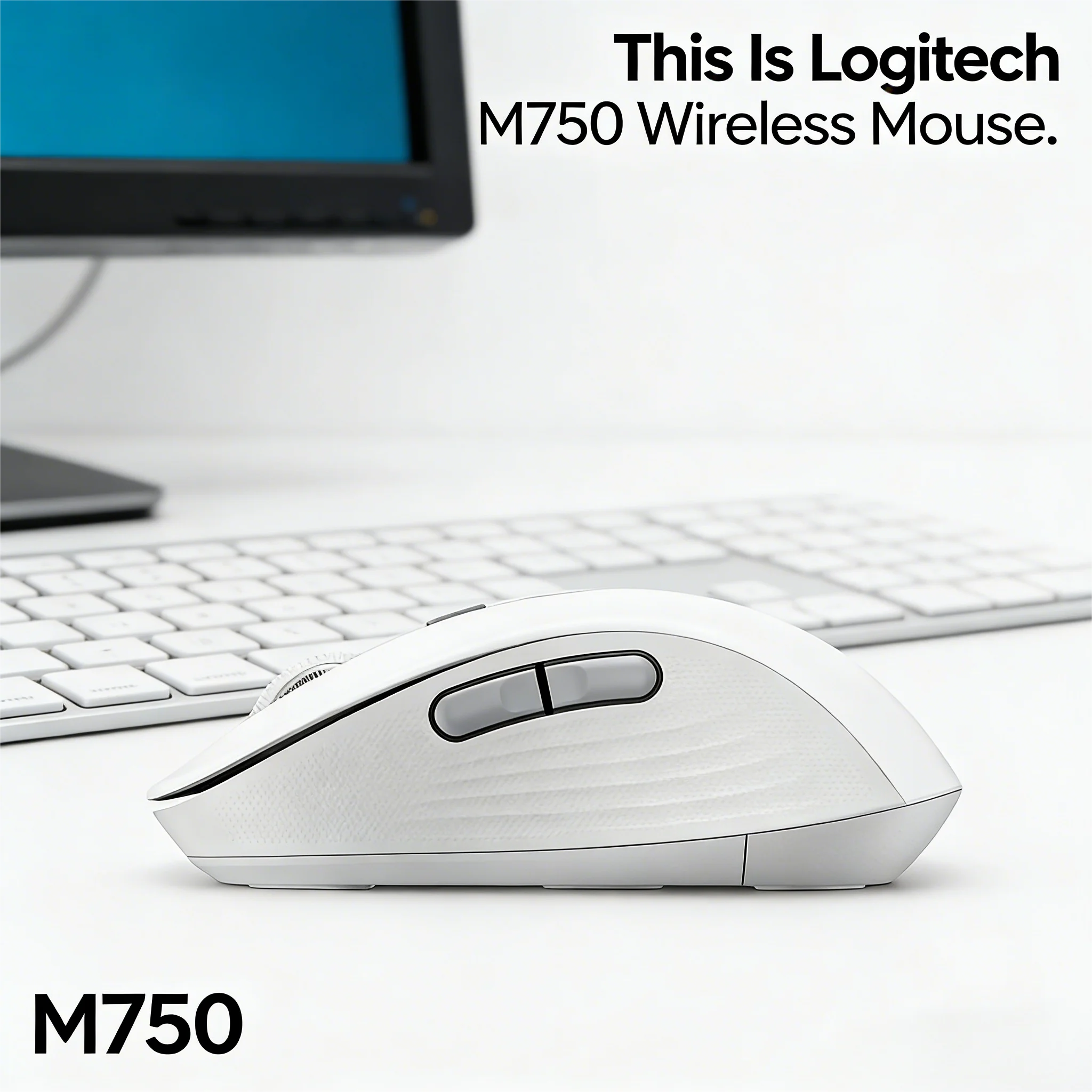 Logitech M750 High Cost-Effective Mouse Silent Click Dual-Mode Connection Multi-Device Switch