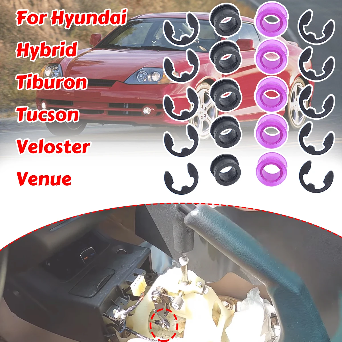 Car Automatic Gearbox Shift Cable Linkage Control Bushing For Hyundai Sonata Hybrid Tiburon Tucson Veloster Selector End bush
Car Automatic Gearbox Shift Cable Linkage Control Bushing For Hyundai Sonata Hybrid Tiburon Tucson Veloster Selector End bush
