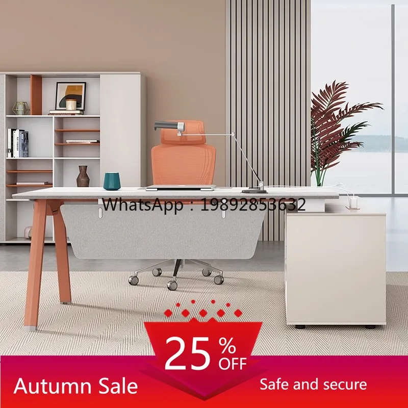 LYY Boss Desk Simple Modern Boss Office Desk and Chair Set Manager Desk Fashionable Office Furniture
LYY Boss Desk Simple Modern Boss Office Desk and Chair Set Manager Desk Fashionable Office Furniture