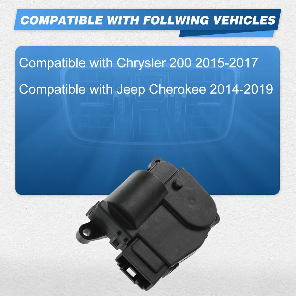 HVAC Blend Air Door Actuator For Jeep Cherokee 2014 2015 2016 2017 2018 2019 68223051AA 604-051 Car Accessories
HVAC Blend Air Door Actuator For Jeep Cherokee 2014 2015 2016 2017 2018 2019 68223051AA 604-051 Car Accessories