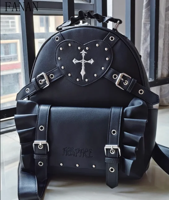 Japanese Style Original Girls Casual Backpack Embroidered Heart Cross Willow Pleated Versatile Backpacks for Women
Japanese Style Original Girls Casual Backpack Embroidered Heart Cross Willow Pleated Versatile Backpacks for Women