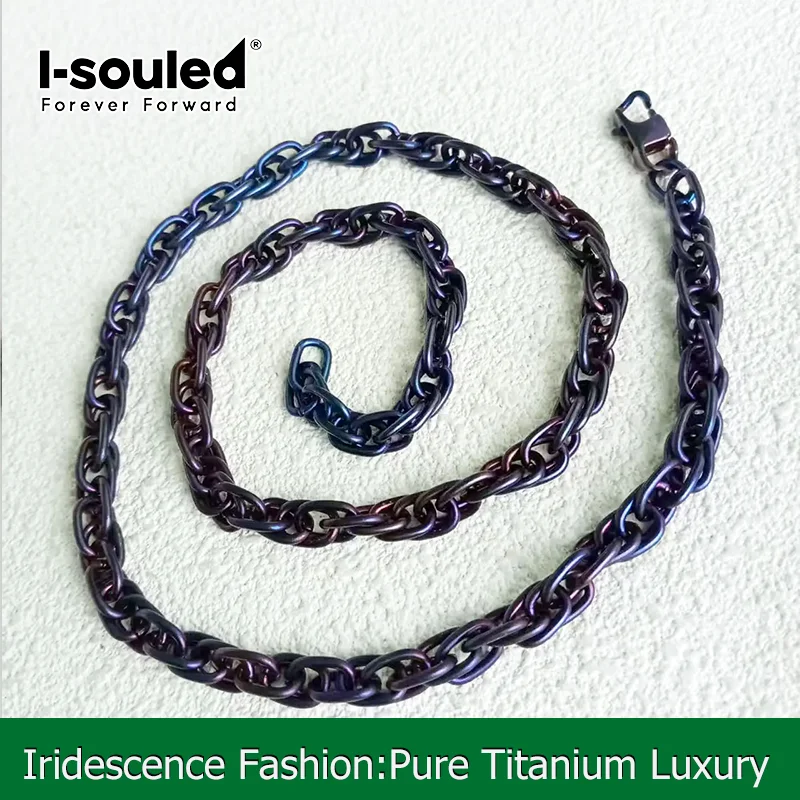 Anodized Purple Titanium 7mm Twist Chain Hypoallergenic Waterproof Necklace
Anodized Purple Titanium 7mm Twist Chain Hypoallergenic Waterproof Necklace