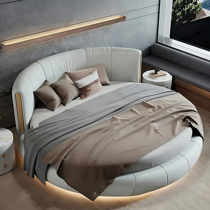 *#g forHigh Quality New Design Bed Set Modern Light Luxury Round Bed for Hotel Bedroom Furniture Soft Leather Round Bed*
*#g forHigh Quality New Design Bed Set Modern Light Luxury Round Bed for Hotel Bedroom Furniture Soft Leather Round Bed*