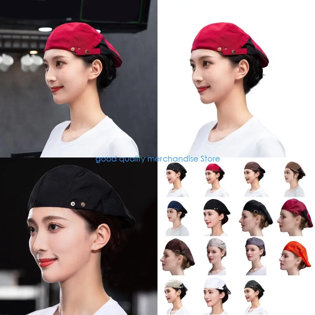 Y5JD Классическая унисекс беретная кепка для персонала общественного питания, устойчивый к поту полиэстеровый материал
Y5JD Классическая унисекс беретная кепка для персонала общественного питания, устойчивый к поту полиэстеровый материал