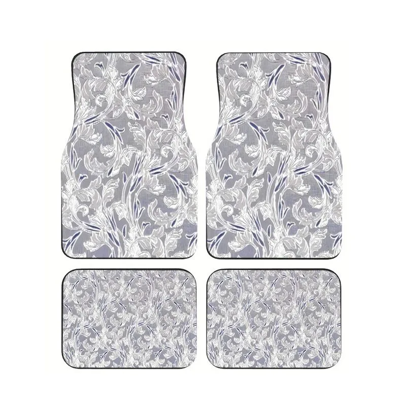 4pcs Classic Grey Floral Scroll Printed Car Floor Mat Universal Anti-slip Dirt-Resistant Foot Carpet Interior Accessories Decor
4pcs Classic Grey Floral Scroll Printed Car Floor Mat Universal Anti-slip Dirt-Resistant Foot Carpet Interior Accessories Decor