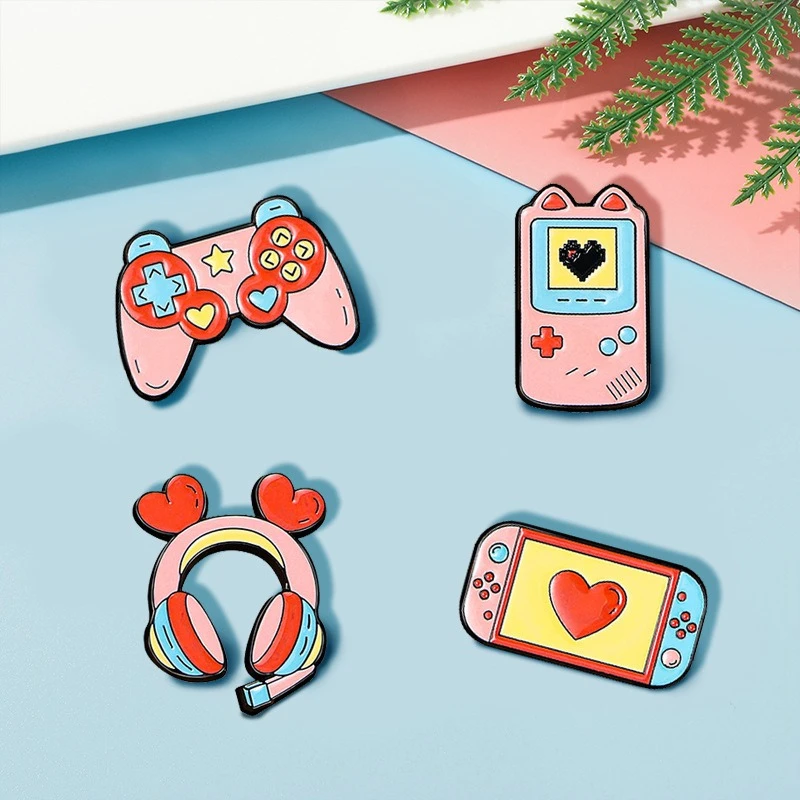 Creative Cartoon Pink Game Console and Headphone Design Brooch Metal Enamel Pin Badge For DIY Clothing Bag Hat Scarf Jeans Decor
Creative Cartoon Pink Game Console and Headphone Design Brooch Metal Enamel Pin Badge For DIY Clothing Bag Hat Scarf Jeans Decor