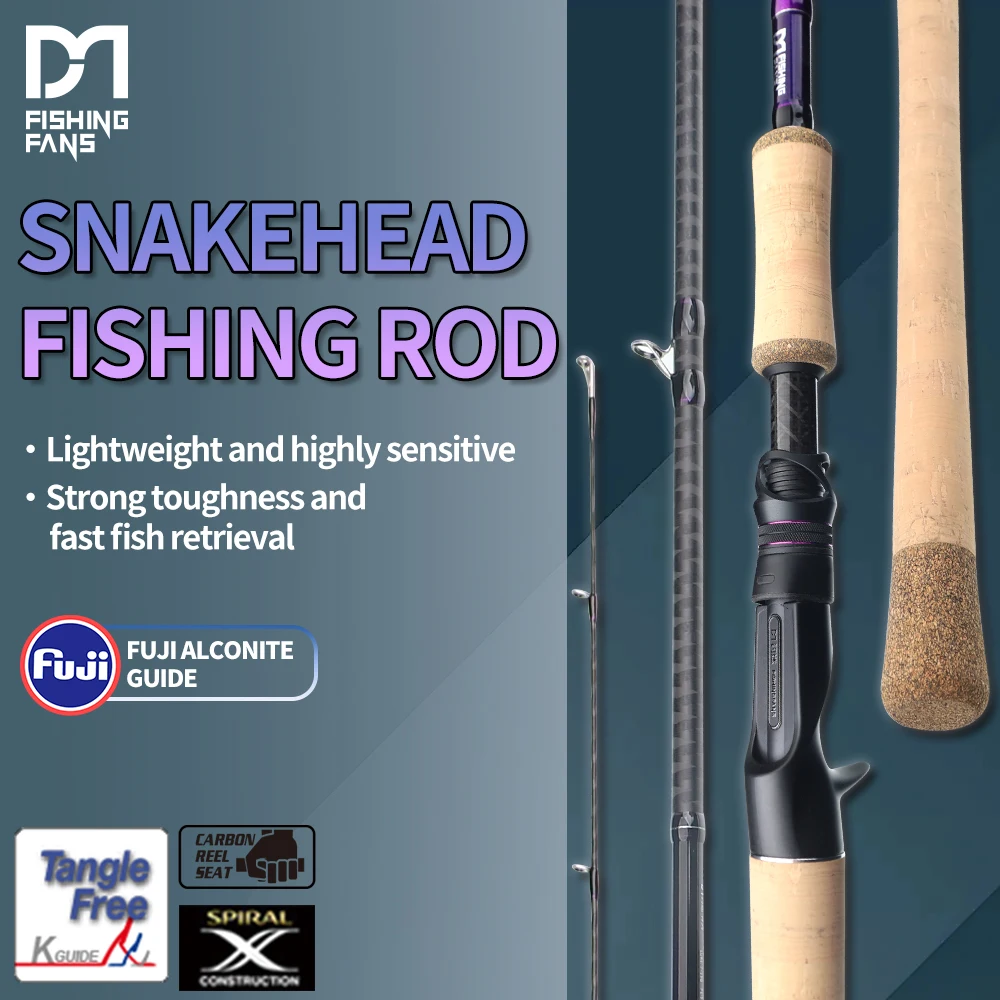 FISHINGFANS QINGXIU SUPER HARD SNAKEHEAD POLE AA CORK HANDLE FUJI ALCONITE GUIDE X CROSS CARBON TAPE 12-60g H XH XXH FISHING ROD
FISHINGFANS QINGXIU SUPER HARD SNAKEHEAD POLE AA CORK HANDLE FUJI ALCONITE GUIDE X CROSS CARBON TAPE 12-60g H XH XXH FISHING ROD