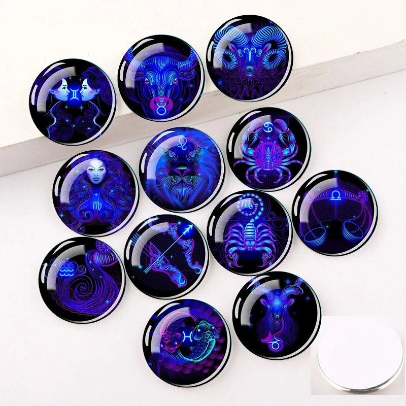 12 Constellations Round Glass Cabochon DIY Jewelry Accessories Jewellery Making Supplies Handmade Pendant Gifts 25MM 1PCS
12 Constellations Round Glass Cabochon DIY Jewelry Accessories Jewellery Making Supplies Handmade Pendant Gifts 25MM 1PCS