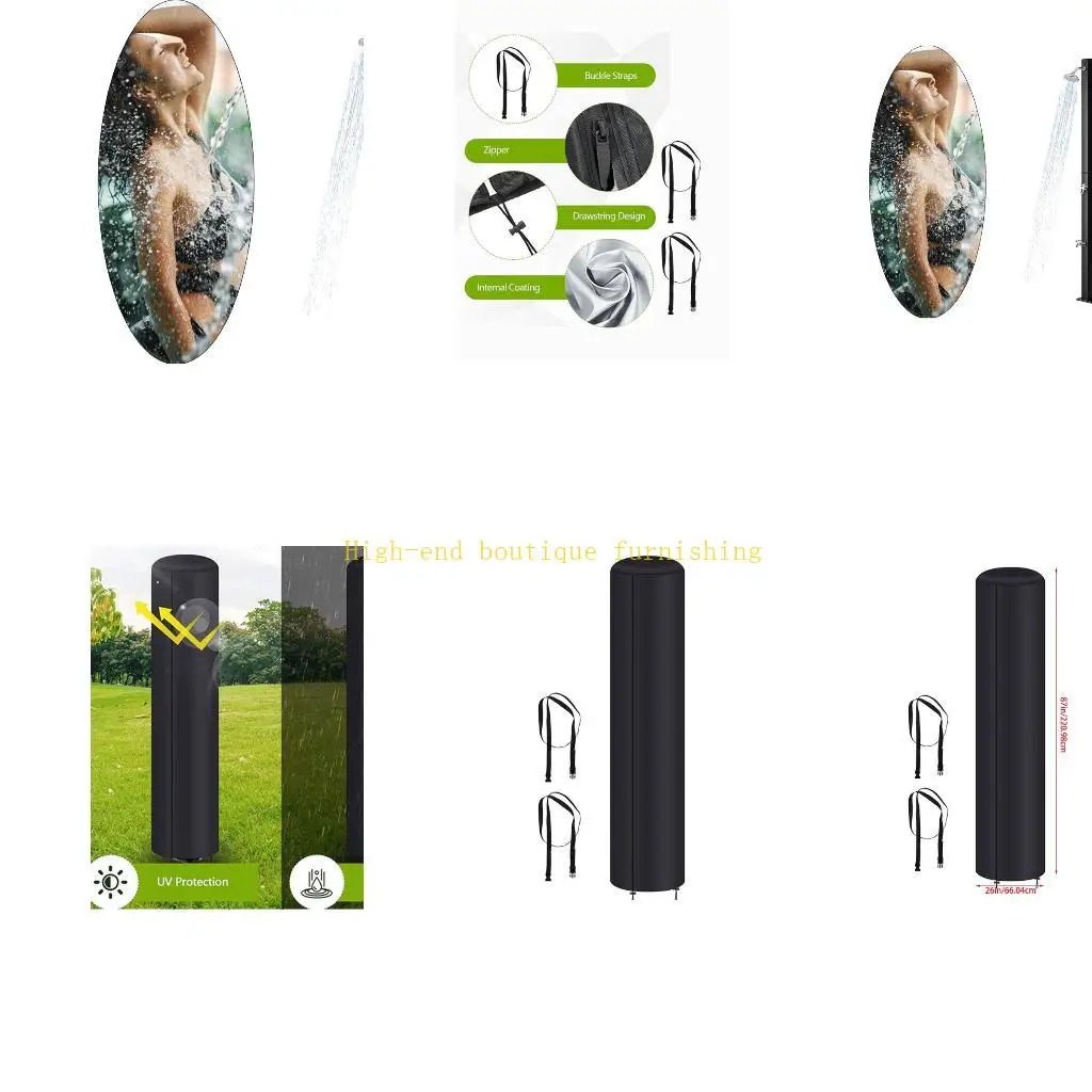 L9NB Solar Shower Cover for Outdoor Shower Enclosure with Adjustable Drawstrings
L9NB Solar Shower Cover for Outdoor Shower Enclosure with Adjustable Drawstrings