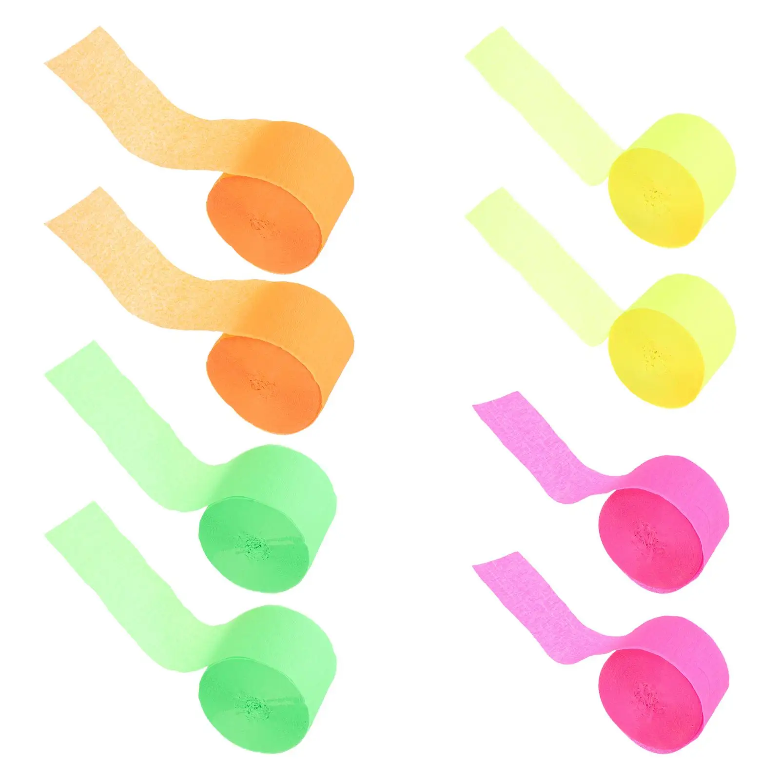 8 Pcs Colorful Fluorescent Wrinkle Paper Rolls Streamers Party Supplies Wedding Decorations Crepe Paper Ribbon
8 Pcs Colorful Fluorescent Wrinkle Paper Rolls Streamers Party Supplies Wedding Decorations Crepe Paper Ribbon