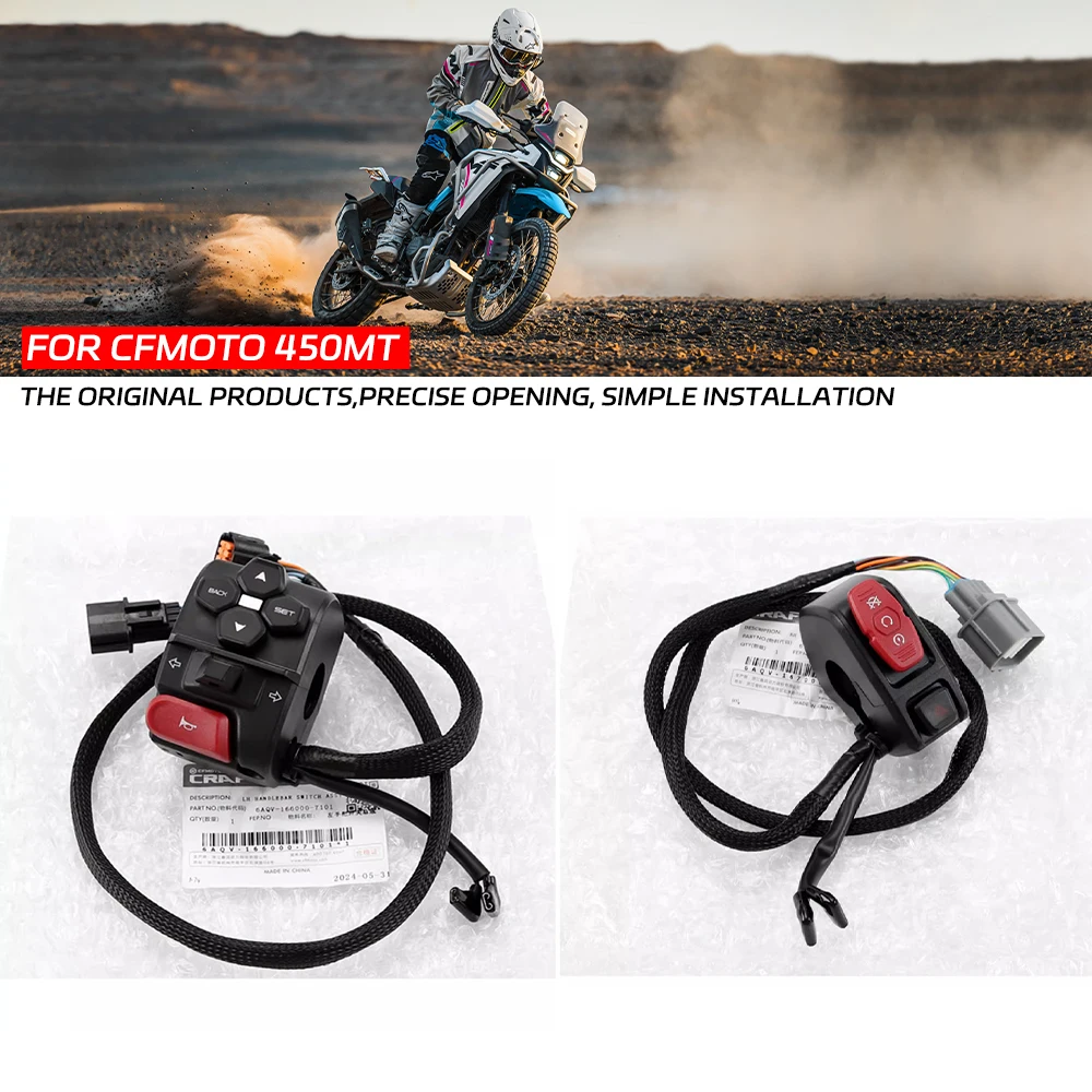 Ручка переключателя CF400-8A, кнопка включения фар зажигания в сборе для CFMOTO 450MT CF 450 MT CF450-8A
Ручка переключателя CF400-8A, кнопка включения фар зажигания в сборе для CFMOTO 450MT CF 450 MT CF450-8A