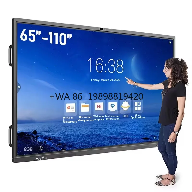 All-In-One Smart Interactive Electronic Whiteboard Multimedia Teaching Conference Tablet with LED Touch Screen
All-In-One Smart Interactive Electronic Whiteboard Multimedia Teaching Conference Tablet with LED Touch Screen