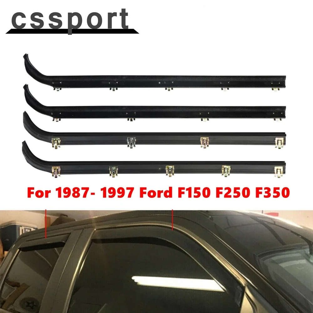 E7TZ1521453A F2TZ1521456A E7TZ1521452A Car Door Window Seal Belt Weatherstrip Kit (4PCS)For 1987- 1997 Ford F150 F250 F350
E7TZ1521453A F2TZ1521456A E7TZ1521452A Car Door Window Seal Belt Weatherstrip Kit (4PCS)For 1987- 1997 Ford F150 F250 F350