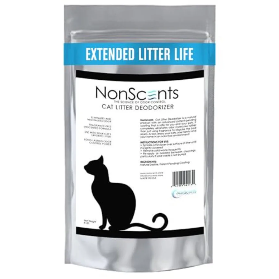 nScents Cat Litter Deodorizer - Litter Box Odor Eliminator - Less Scooping Extends Kitty Litter Lifespan - Fragrance-Free Formu
nScents Cat Litter Deodorizer - Litter Box Odor Eliminator - Less Scooping Extends Kitty Litter Lifespan - Fragrance-Free Formu