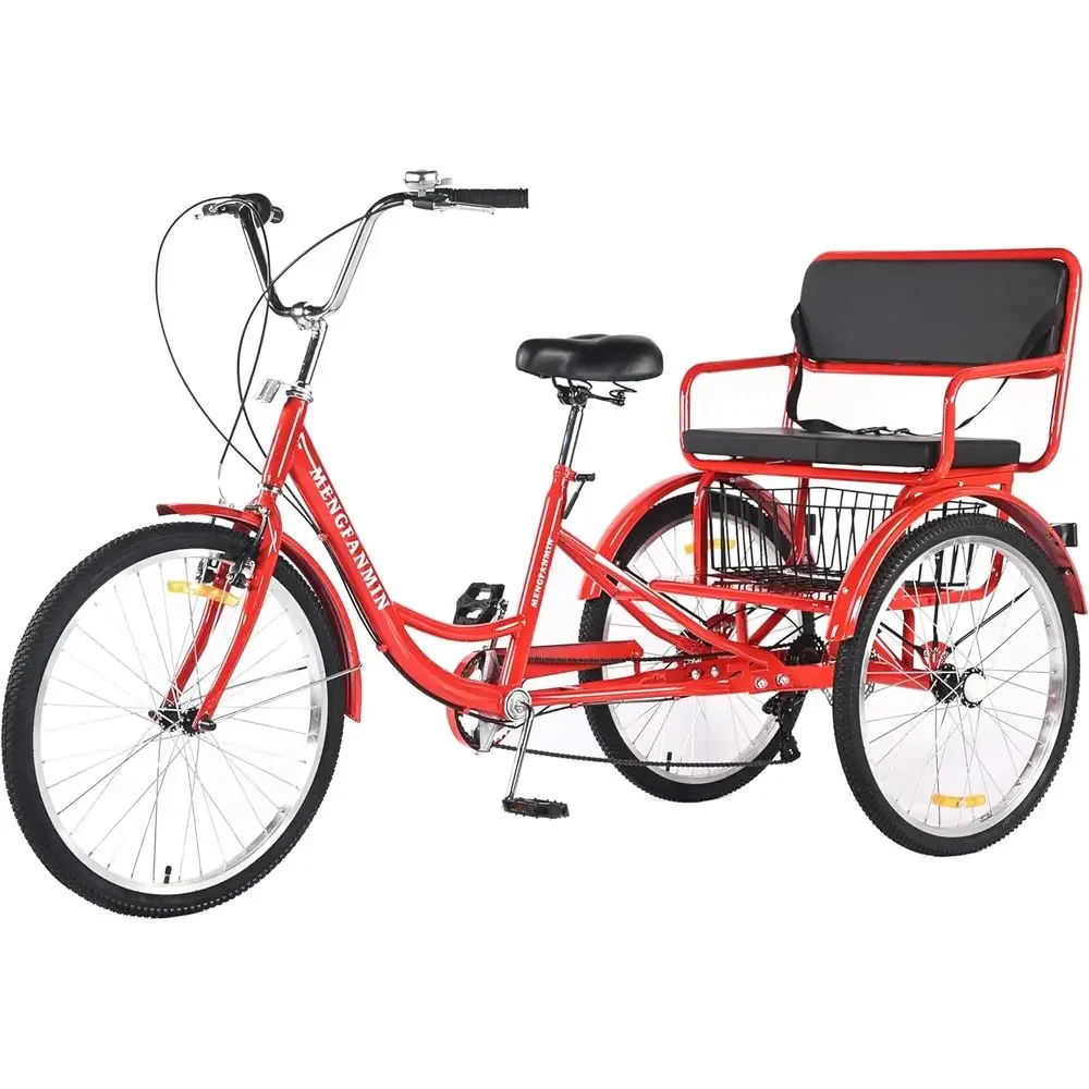 Adult Comfortable 3-Wheel Trike with Enlarged Rear Basket, 7-Speed, Max Load 440lbs
Adult Comfortable 3-Wheel Trike with Enlarged Rear Basket, 7-Speed, Max Load 440lbs