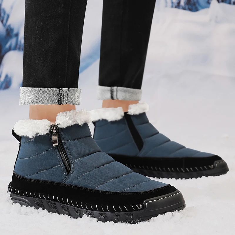 Большой размер 46, мужские зимние термозимние ботинки, противоскользящие теплые ботильоны на флисовой подкладке, уличная хлопковая треккинговая обувь для холодной погоды
Большой размер 46, мужские зимние термозимние ботинки, противоскользящие теплые ботильоны на флисовой подкладке, уличная хлопковая треккинговая обувь для холодной погоды