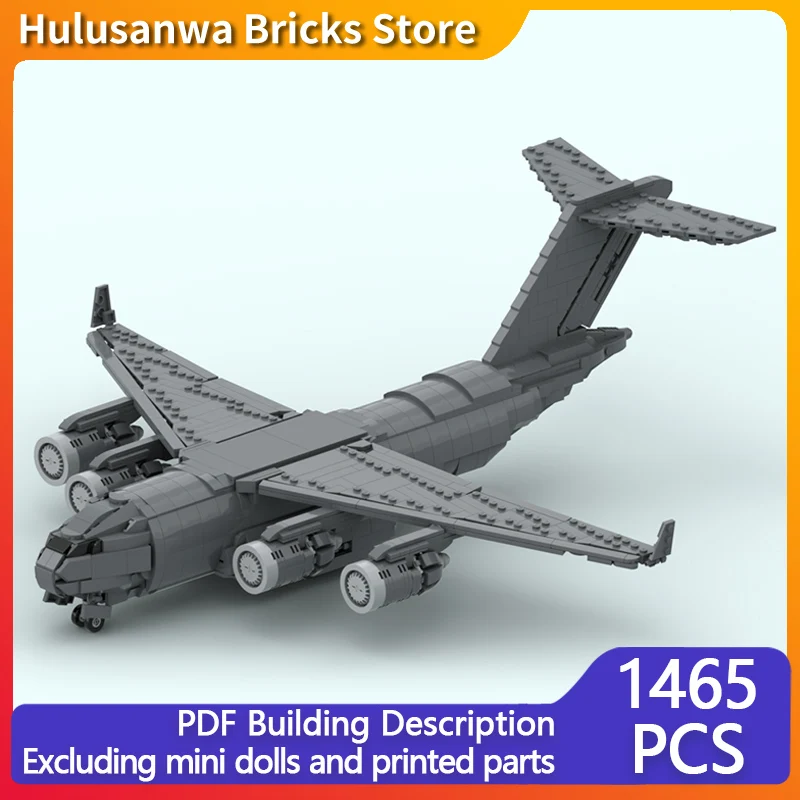 C-17 Transport Aircraft Model MOC Building Bricks War Equipment Modular Technology Gifts Holiday Assemble Children Toys Suit
C-17 Transport Aircraft Model MOC Building Bricks War Equipment Modular Technology Gifts Holiday Assemble Children Toys Suit
