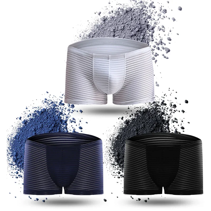 3pcsYoung thin transparent sexy men's ice silk underpants underpants breathable one piece boxers four corners bottoms
3pcsYoung thin transparent sexy men's ice silk underpants underpants breathable one piece boxers four corners bottoms