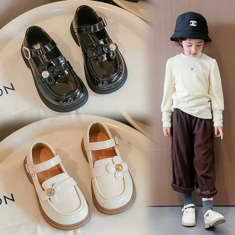 Girls' small leather shoes2024Spring and Autumn New British Style Little Girl Single-Layer Shoes Children Black Princess Shoes L
Girls' small leather shoes2024Spring and Autumn New British Style Little Girl Single-Layer Shoes Children Black Princess Shoes L