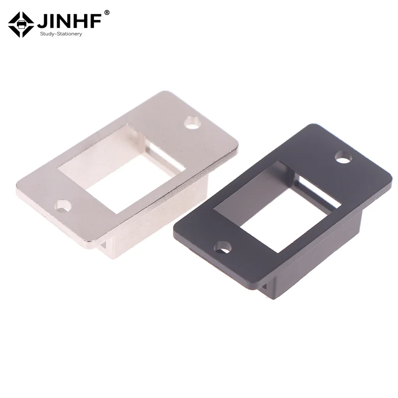 RJ45 1port Metal Screw Metal Panel Mounting Keystone Adapter Holder Long Empty Bracket Frame Module