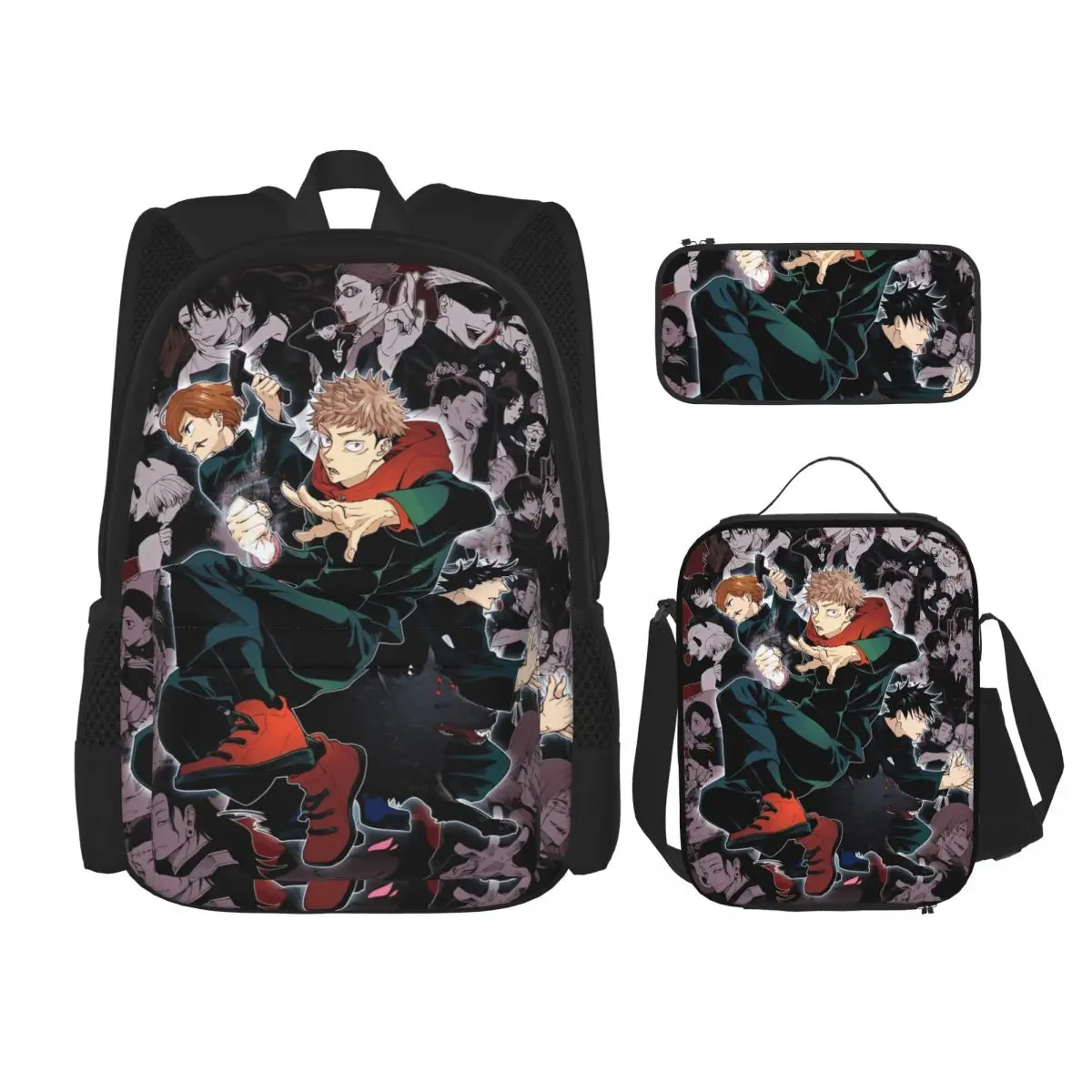 3pecs/set Anime Manga Jujutsus Kaisens Backpack for Student Back To School Laptop Computer Shoulder Bag Lunch bag Pencil Case
3pecs/set Anime Manga Jujutsus Kaisens Backpack for Student Back To School Laptop Computer Shoulder Bag Lunch bag Pencil Case