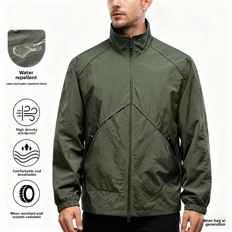 Hot-Selling Summer Nylon Stand Collar Breathable Jacket for Men, Middle-Aged and Older, Workwear, Lightweight Loose Casual Top
Hot-Selling Summer Nylon Stand Collar Breathable Jacket for Men, Middle-Aged and Older, Workwear, Lightweight Loose Casual Top
