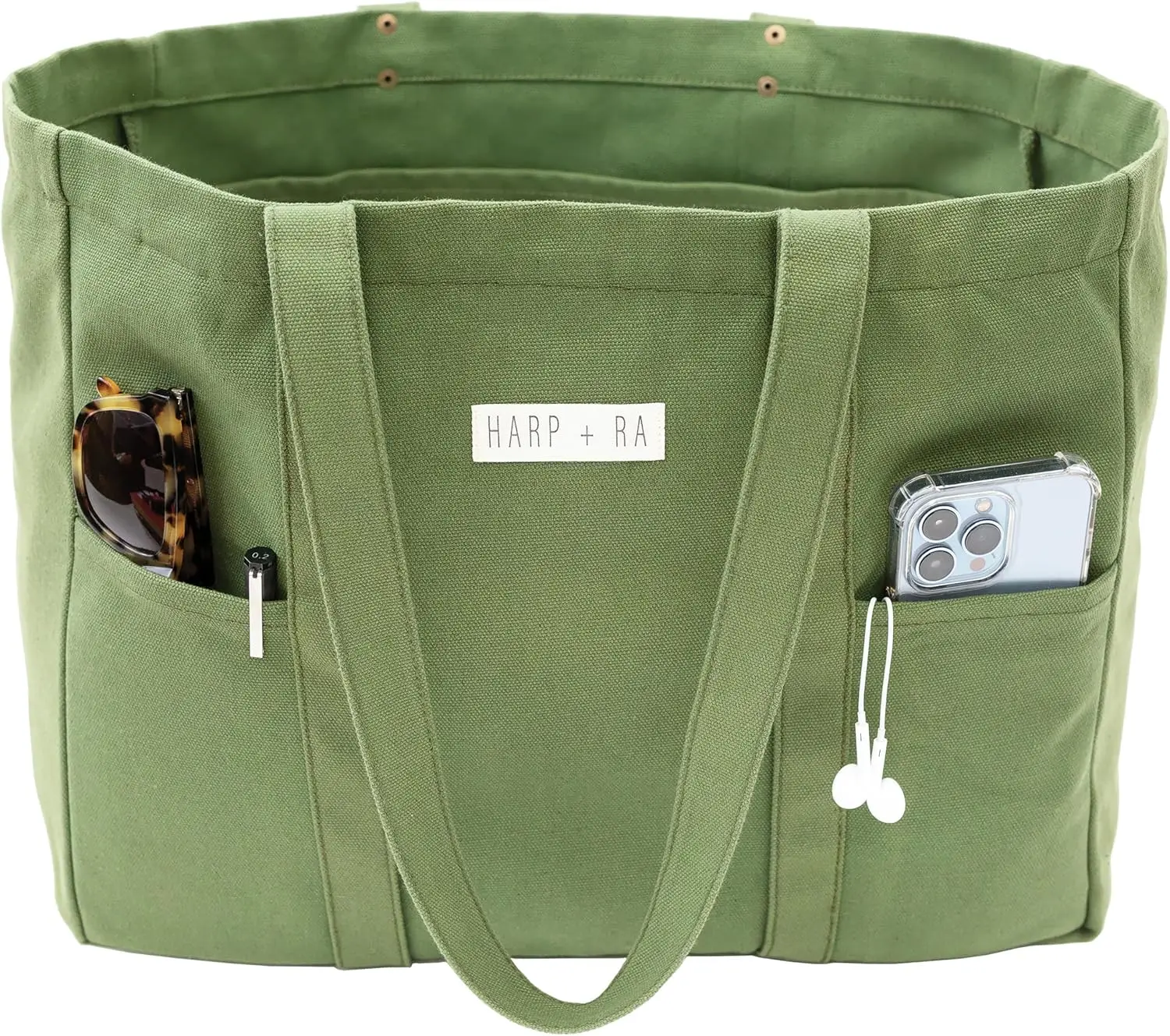 Extra Large Canvas Tote Bag - Utility with 2 Front Pockets and Laptop Sleeve, heavy duty everyday tote
Extra Large Canvas Tote Bag - Utility with 2 Front Pockets and Laptop Sleeve, heavy duty everyday tote