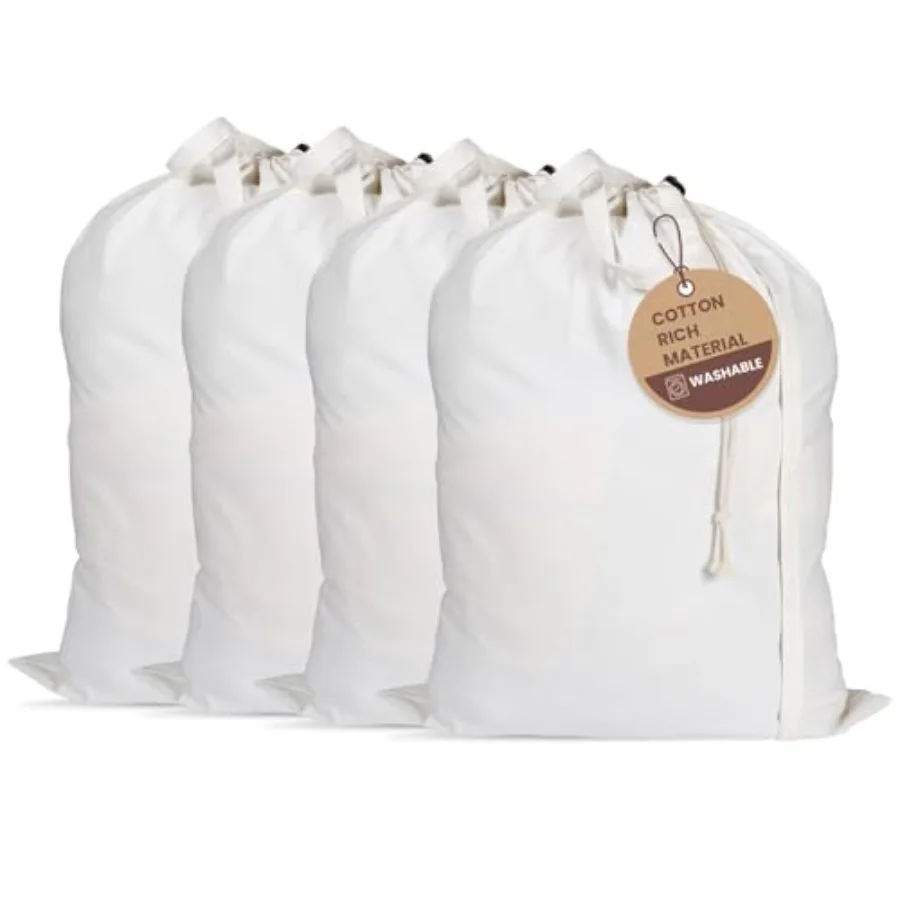 LFH Home Cotton Canvas Large Laundry Bag with Handle Heavy Duty Drawstring Closure Washable for School Travel Home Hotel Colleg
LFH Home Cotton Canvas Large Laundry Bag with Handle Heavy Duty Drawstring Closure Washable for School Travel Home Hotel Colleg