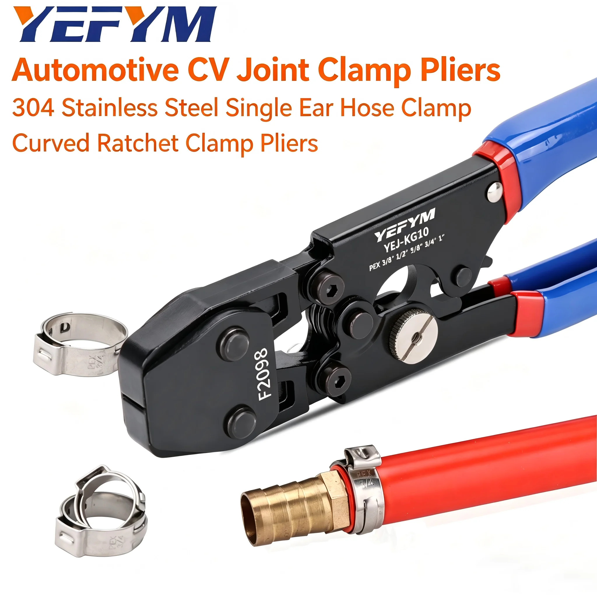 Automotive Ratchet CV Joint Clamp Pliers YEJ-KG10 Air/Water Hose Fixing Pliers Stainless Steel Clamps Crimping/Nutcracker Pliers
Automotive Ratchet CV Joint Clamp Pliers YEJ-KG10 Air/Water Hose Fixing Pliers Stainless Steel Clamps Crimping/Nutcracker Pliers