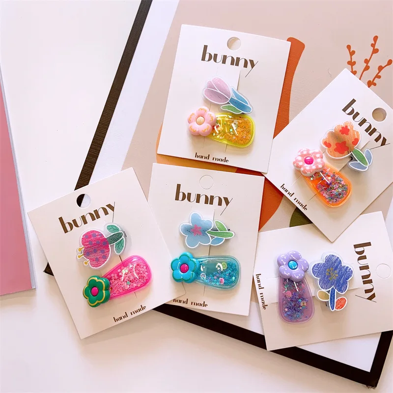 Printed Flower Hairpin Children's Baby Scallion Powder Korean Girl New Summer New Shiny BB Clip
Printed Flower Hairpin Children's Baby Scallion Powder Korean Girl New Summer New Shiny BB Clip