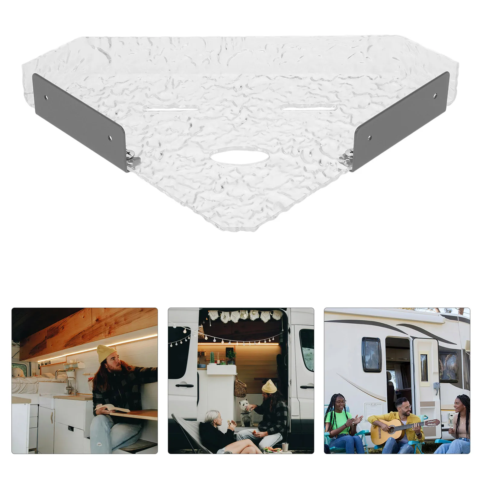 Transparent Corner Shower Storage Rack for RV Bathrooms Nonslip Acrylic Tripod Design Space Saving Bathroom Accessories Camper 
Transparent Corner Shower Storage Rack for RV Bathrooms Nonslip Acrylic Tripod Design Space Saving Bathroom Accessories Camper