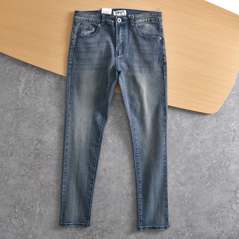 Retro Washed Slim Fit Men's Jeans Casual Youthful Style mid Waist Zipper Fly Long Pants Cotton Polyester Spandex Blend
Retro Washed Slim Fit Men's Jeans Casual Youthful Style mid Waist Zipper Fly Long Pants Cotton Polyester Spandex Blend