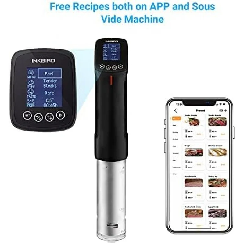 (UUX)WIFI Machine ISV-100W| 1000W Sous-Vide Cooker Immersion Circulator with 14 Preset Recipes on APP and Thermal I UQ
(UUX)WIFI Machine ISV-100W| 1000W Sous-Vide Cooker Immersion Circulator with 14 Preset Recipes on APP and Thermal I UQ