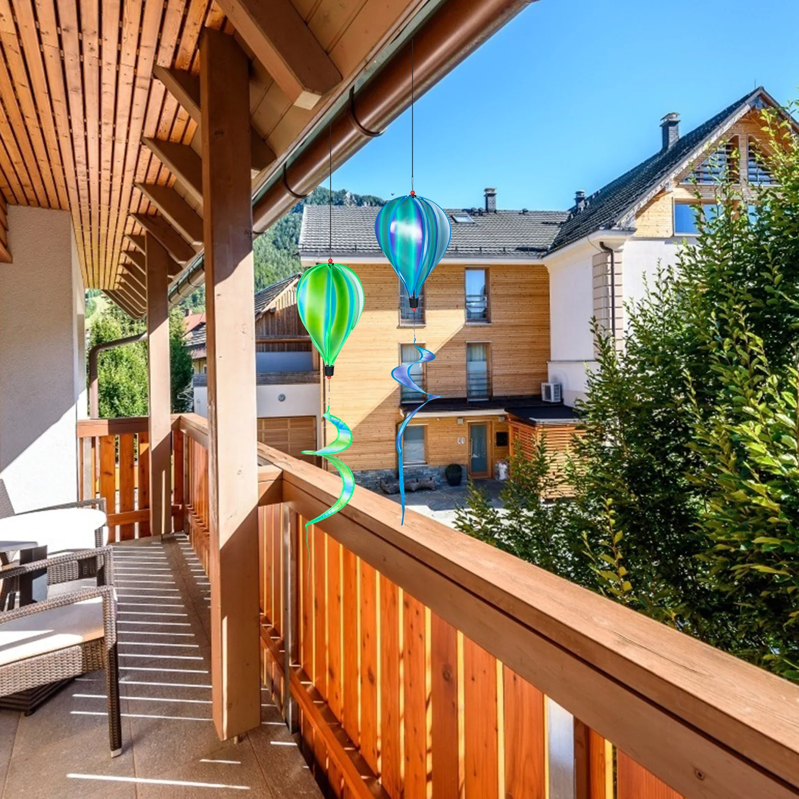 2Pcs Spiral Hot Air Balloon Windmill Hanging Garden Decorations Colorful Outdoor Wind Spinners Yard Ornaments Visual Effect
2Pcs Spiral Hot Air Balloon Windmill Hanging Garden Decorations Colorful Outdoor Wind Spinners Yard Ornaments Visual Effect