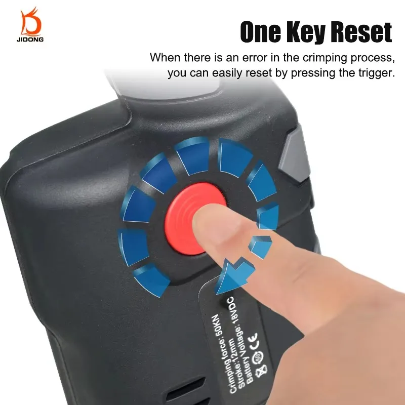 ES-300 18V Lithium Ion Battery Powered Hydraulic Plier 16-300mm² Cu/AL Portable Rechargeable Cable Terminal Crimping Plier
ES-300 18V Lithium Ion Battery Powered Hydraulic Plier 16-300mm² Cu/AL Portable Rechargeable Cable Terminal Crimping Plier