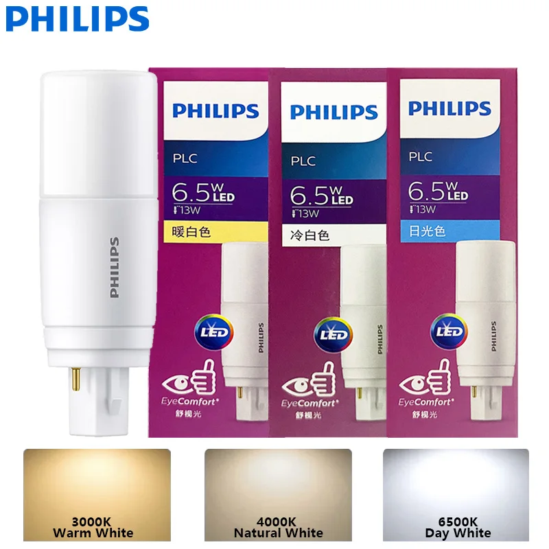 Philips PLC 2P G24d LED Tube Light 6.5W MyCare 2 Pin Downlight 3000K 4000K 6500K White Indoor Lamp Replace PLC Fluorescent Tubes
Philips PLC 2P G24d LED Tube Light 6.5W MyCare 2 Pin Downlight 3000K 4000K 6500K White Indoor Lamp Replace PLC Fluorescent Tubes