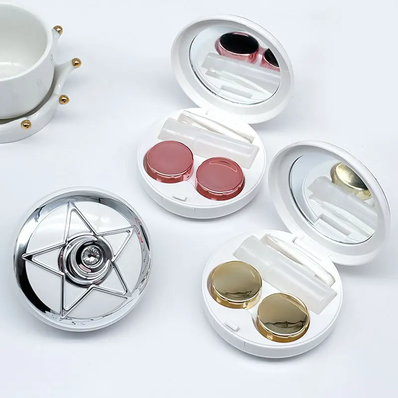 I-Lily Starry Sky Contact Lens Case Five Pointed Star Lens Care Box with Mirror and Removal Tool Portable Storage Box
I-Lily Starry Sky Contact Lens Case Five Pointed Star Lens Care Box with Mirror and Removal Tool Portable Storage Box